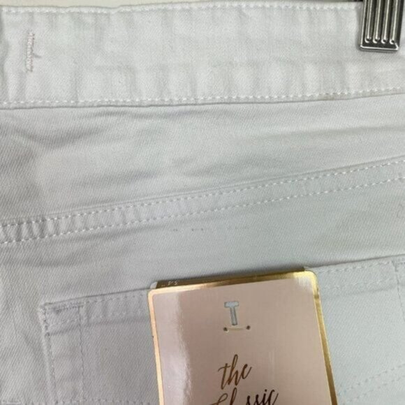 Ted Baker Marriaa Embroidered Hem High Rise Skinny Ankle Jean White Plus Size 34 - Picture 6 of 16